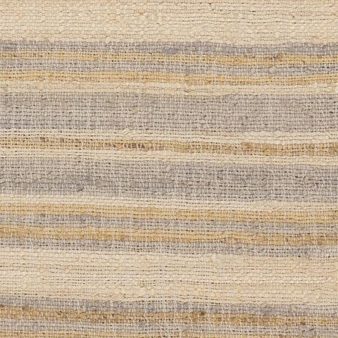 Marn Striped Handmade Jute Rug Swatch | Sand