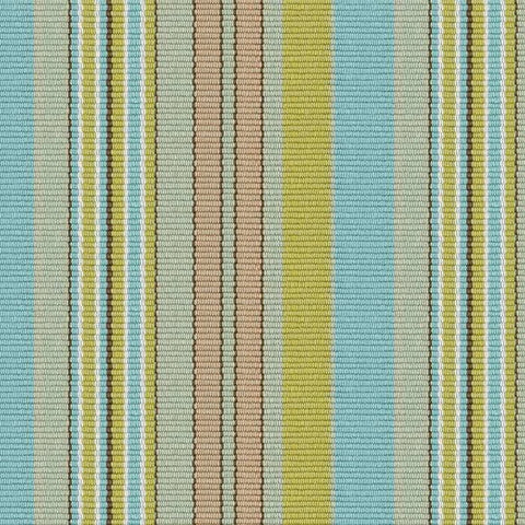 Aquinnah Ticking Machine Washable Rug Swatch | Multi