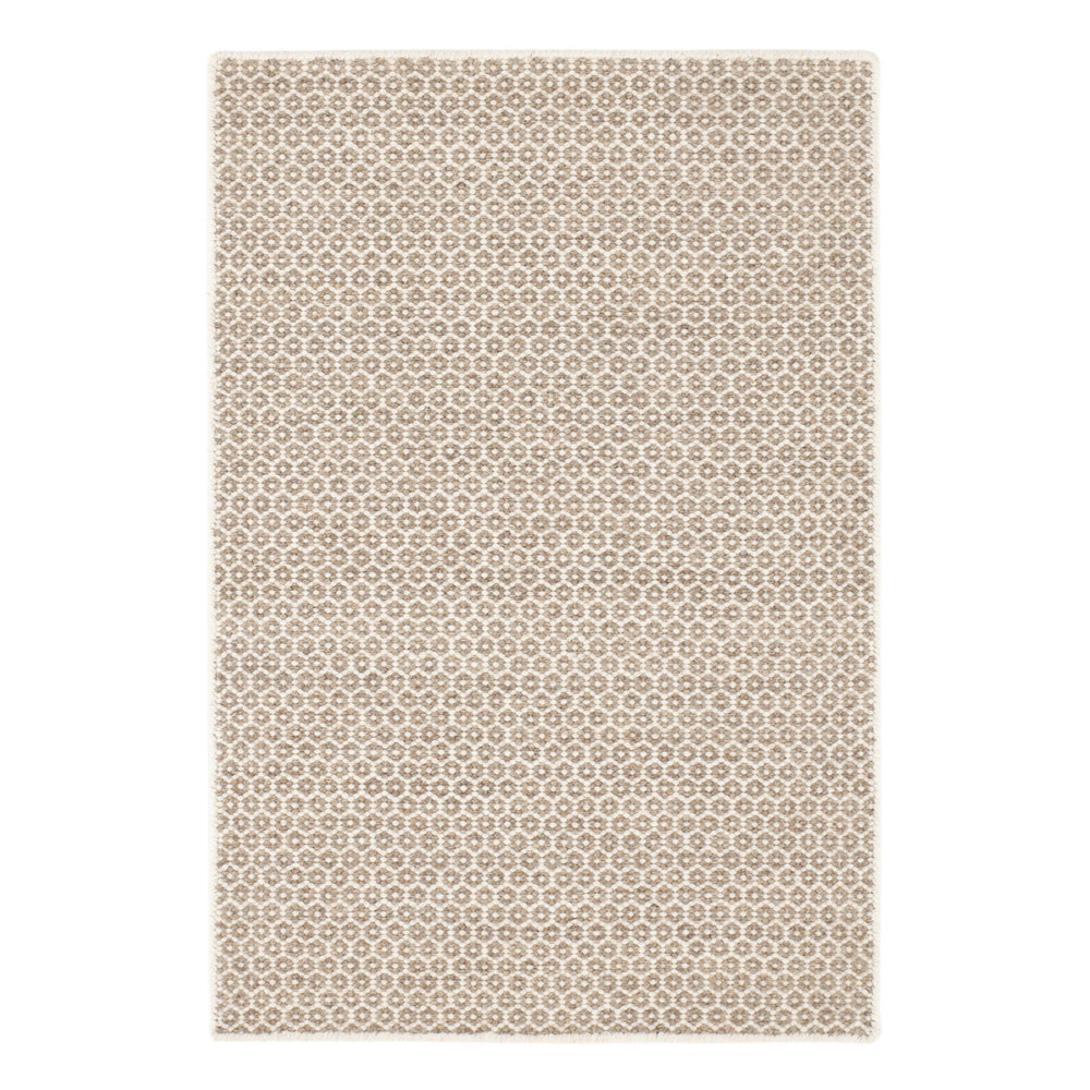 Honeycomb Handwoven Wool Rug | Natural