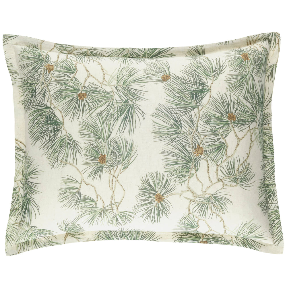 Vintage Pine Boughs Sham | Natural