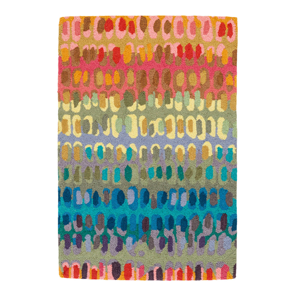 Paint Chip Hand Micro Hooked Wool Rug | Multi