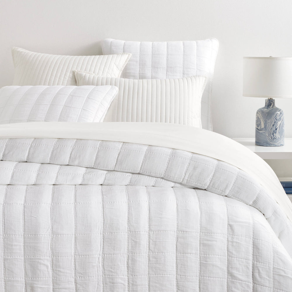 Monet Quilted Coverlet | White