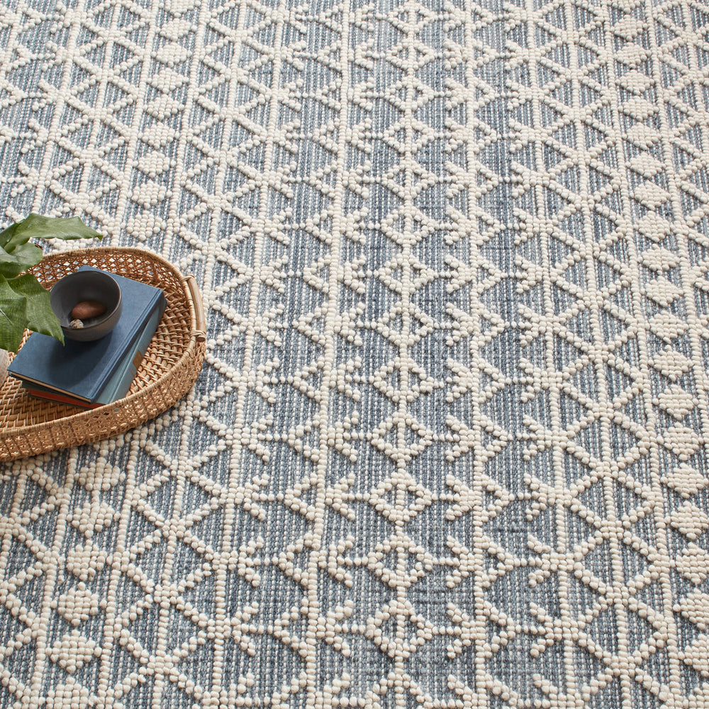 Pembrook Handwoven Wool Rug | Blue