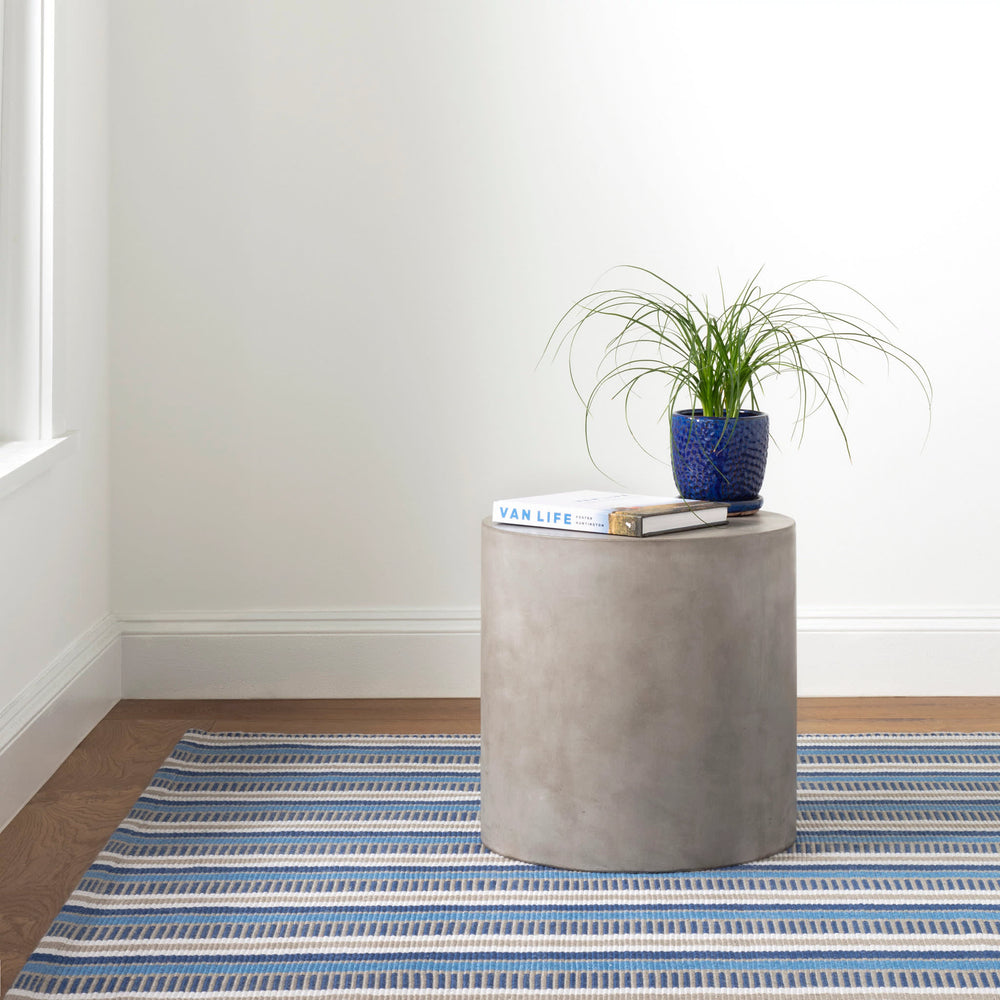 Always Greener Handwoven Indoor/Outdoor Rug | Blue/Grey