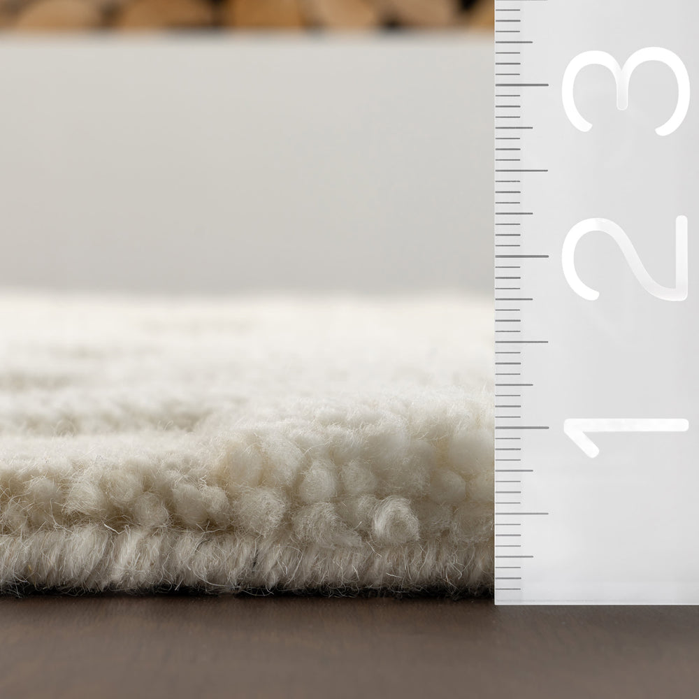 Alora Hand Knotted Wool Rug | Natural