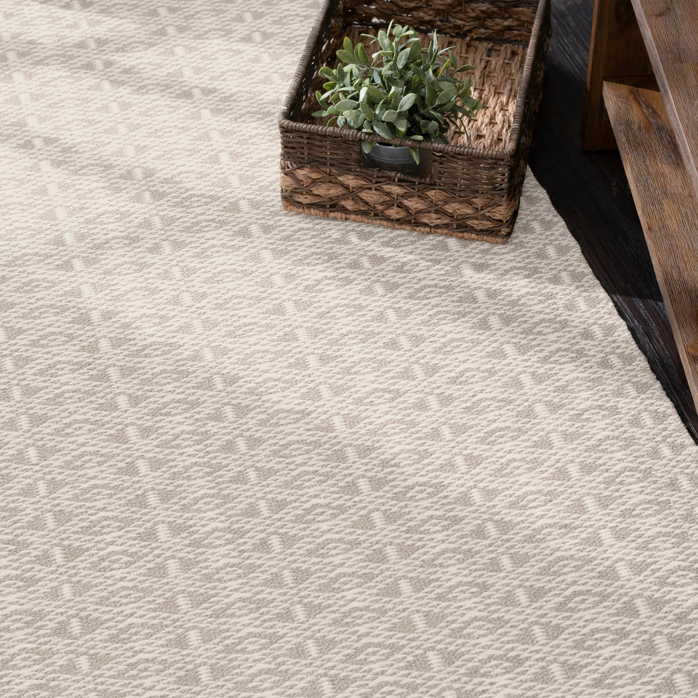 Bare Handwoven Cotton Rug | Natural