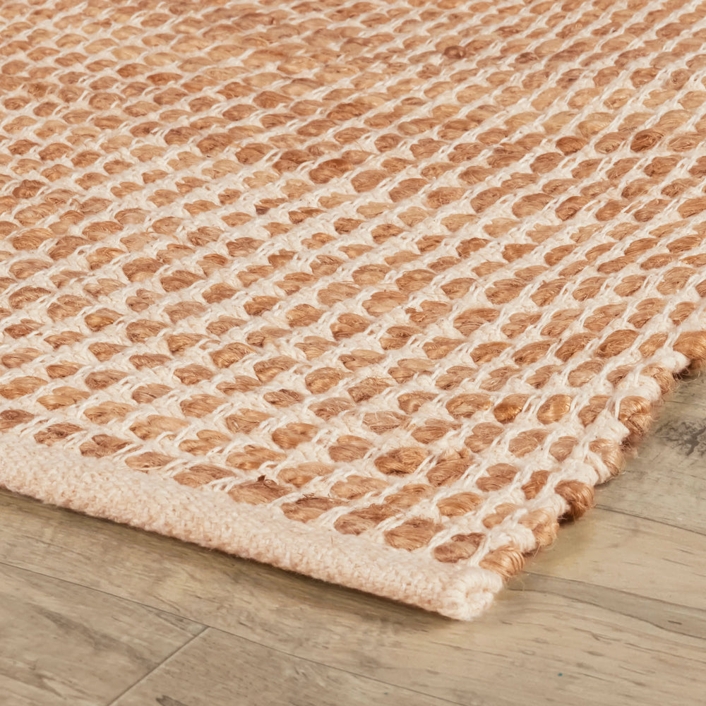 Gravel Handwoven Jute Rug | Ivory/Natural