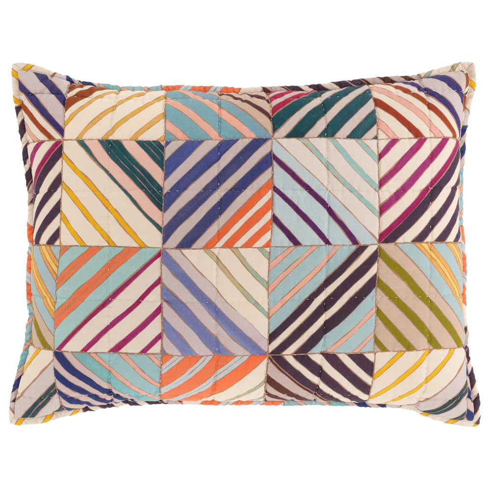 Potter Linen Quilted Sham | Multi