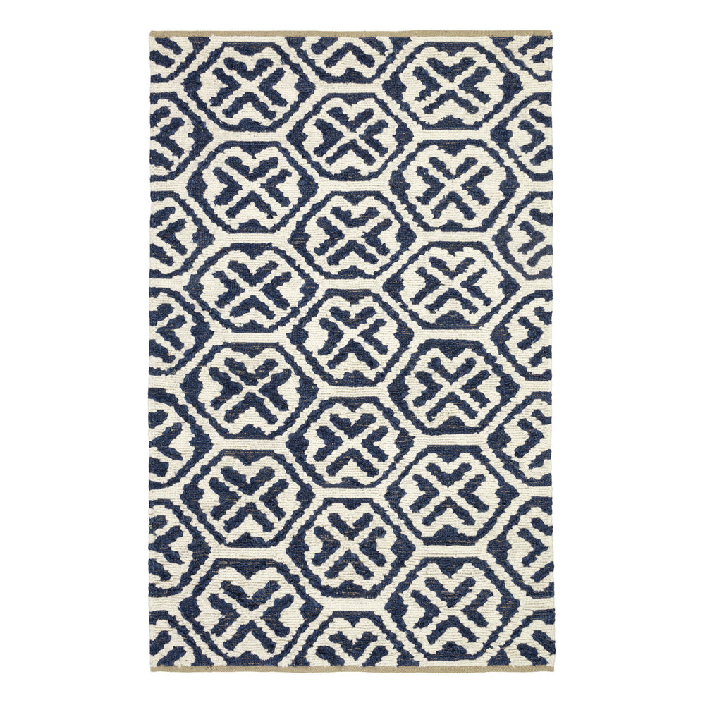 Magnolia Handwoven Jute Rug | Blue