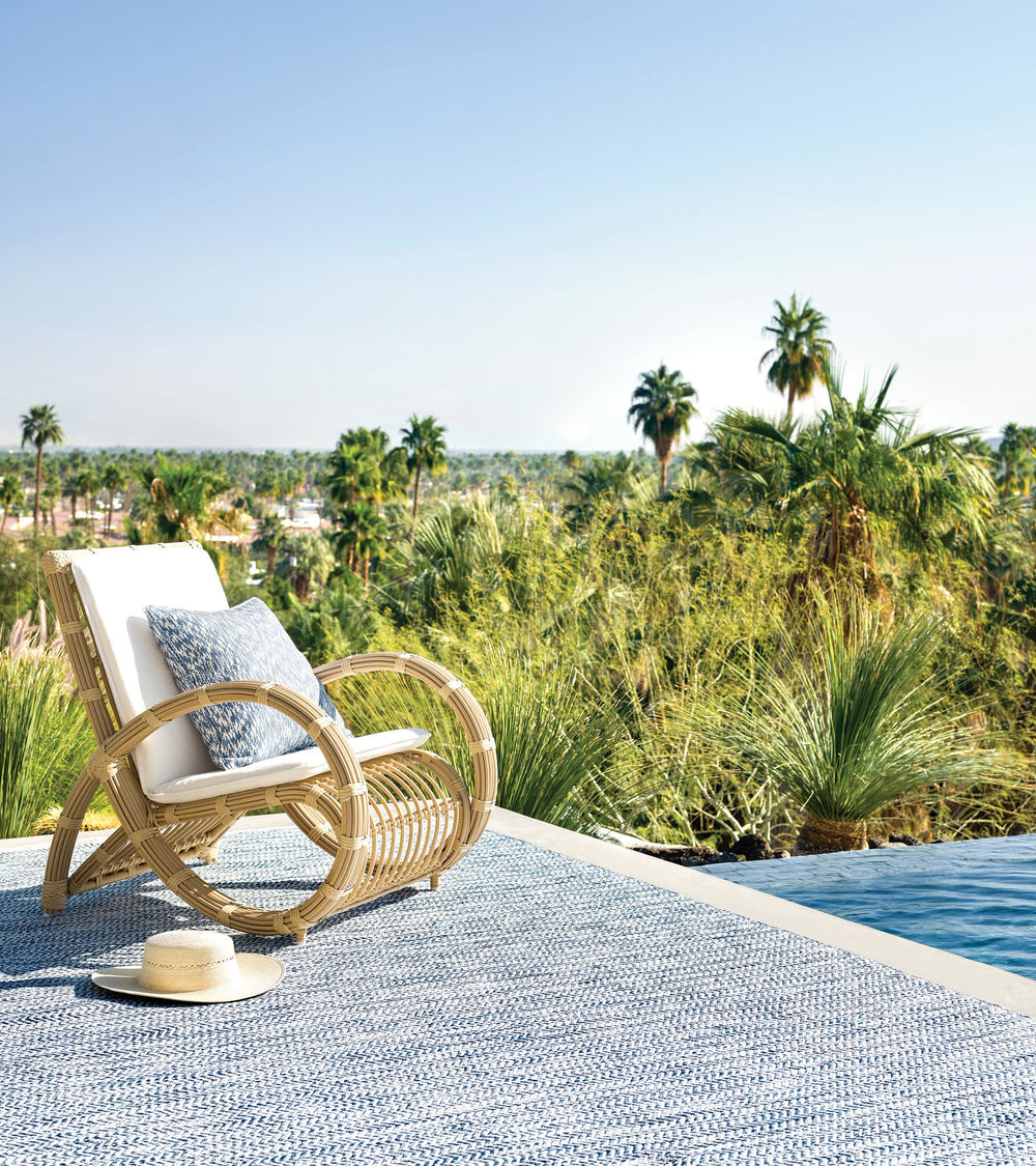 Coastal Handwoven Indoor/Outdoor Rug | Blue