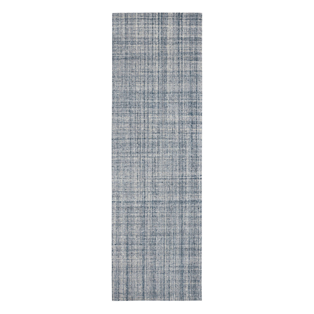 Harris Hand Micro Hooked Wool Rug | Blue/Ivory
