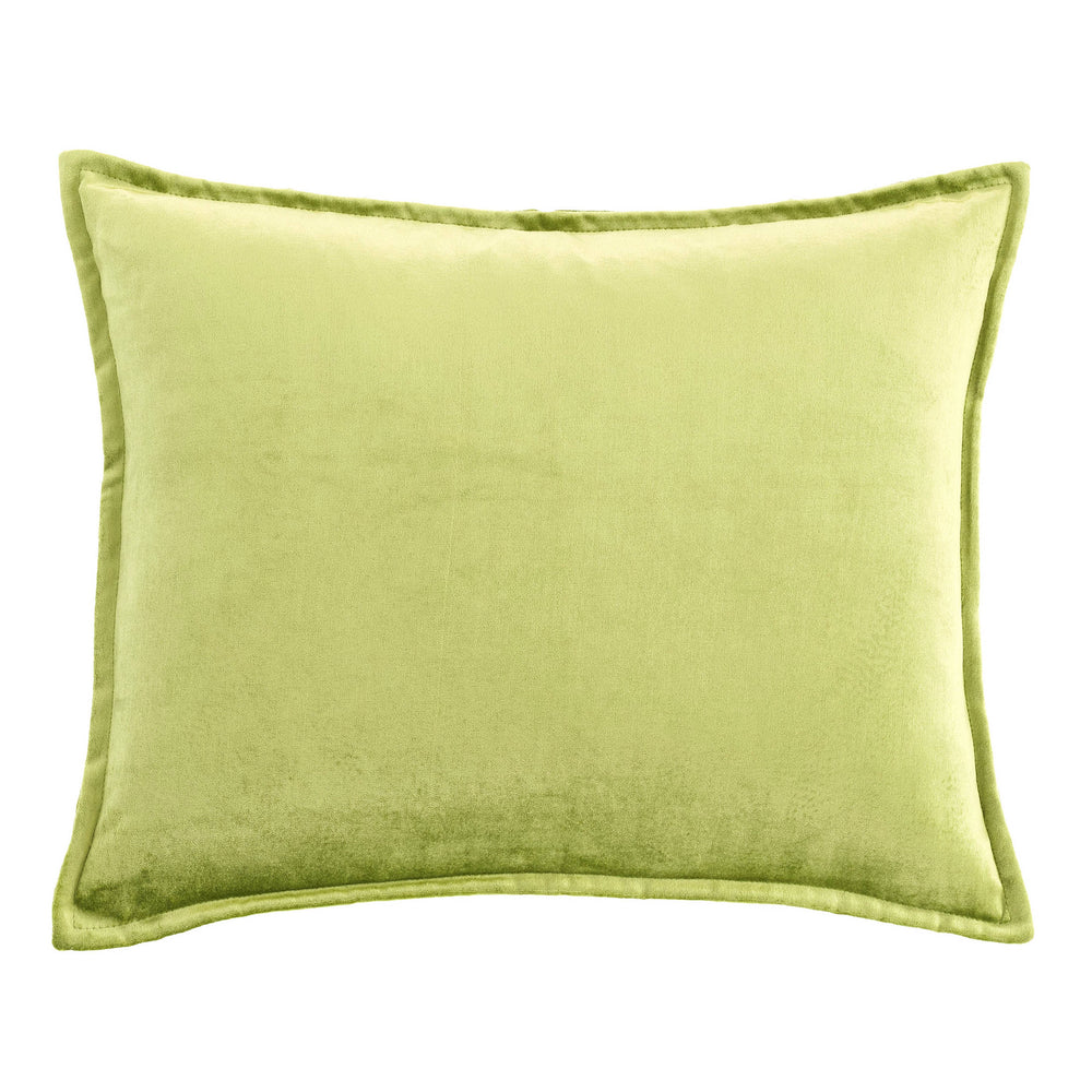 Panne Velvet Decorative Pillow Cover | Chartreuse