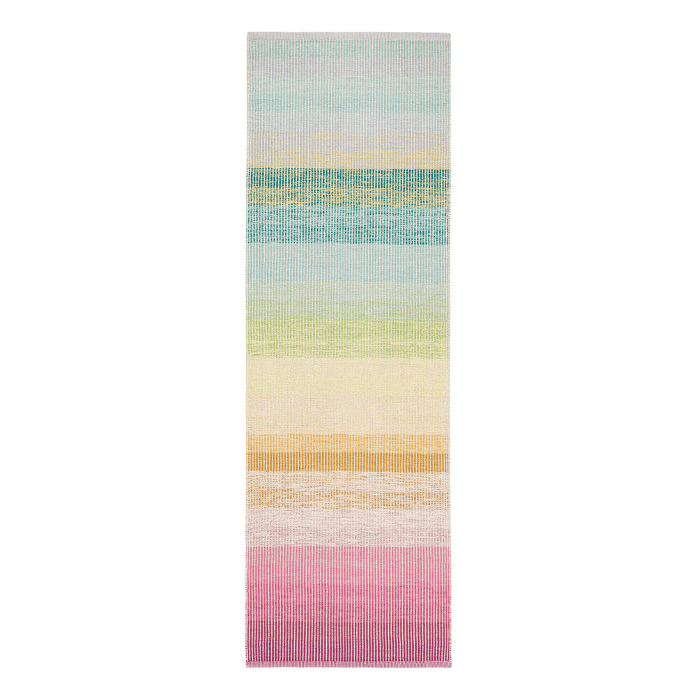 Watercolor Horizon Handwoven Cotton Rug | Multi