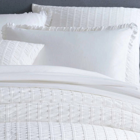 Classic Ruffle Sham | White