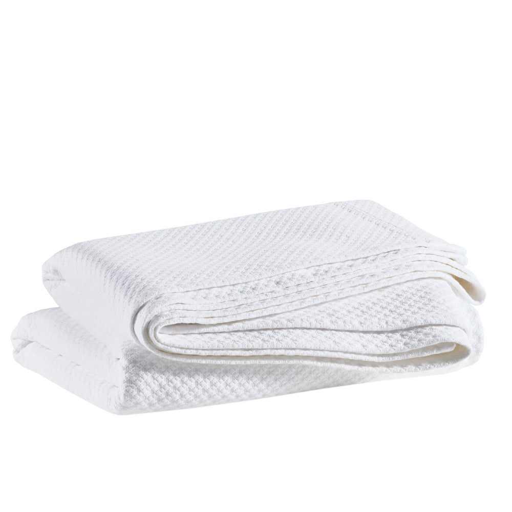 Petite Trellis White Matelasse coverlet