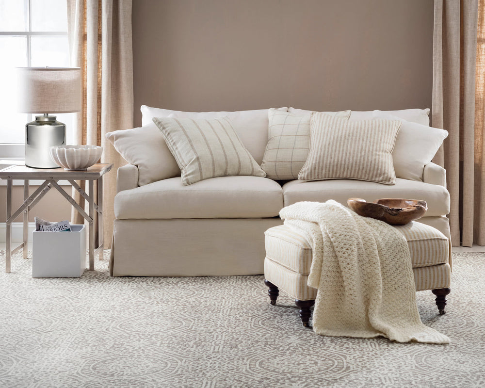 Temple Hand Micro Hooked Wool Rug | Taupe
