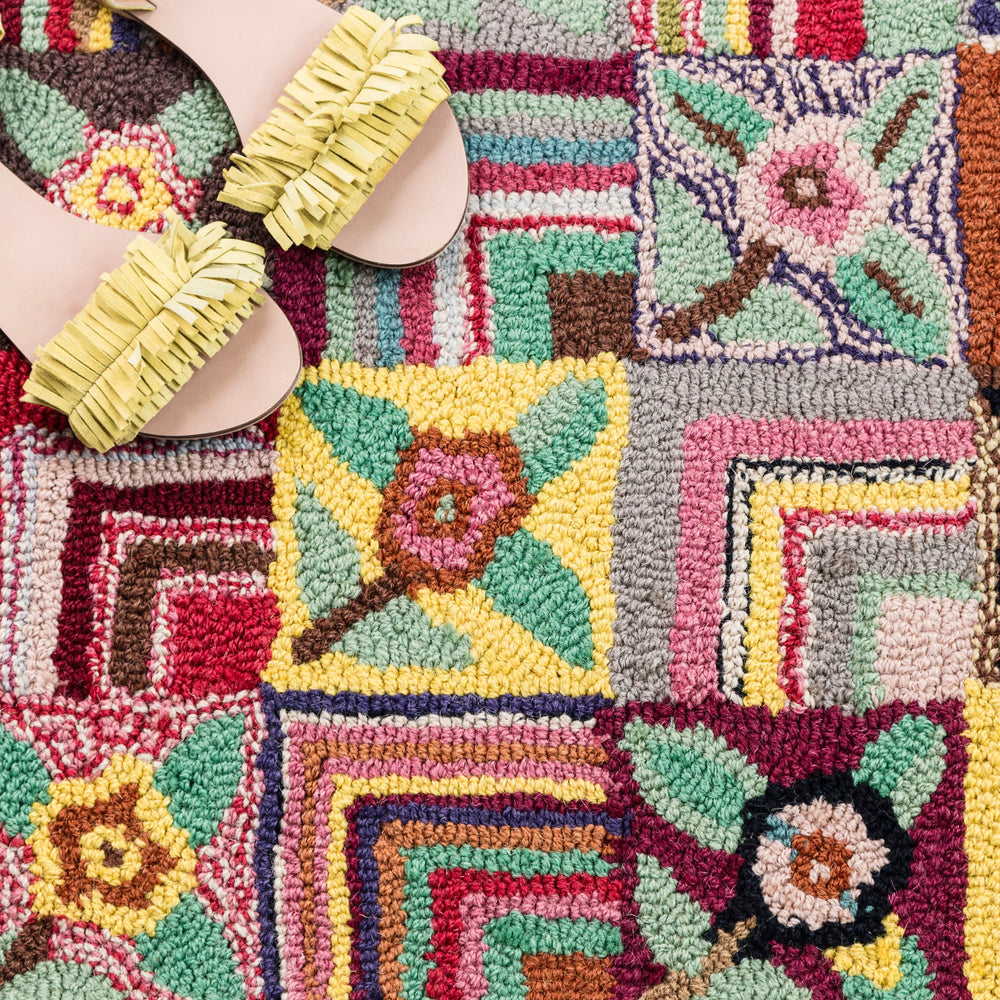 Gypsy Rose Hand Hooked Wool Rug | Multi
