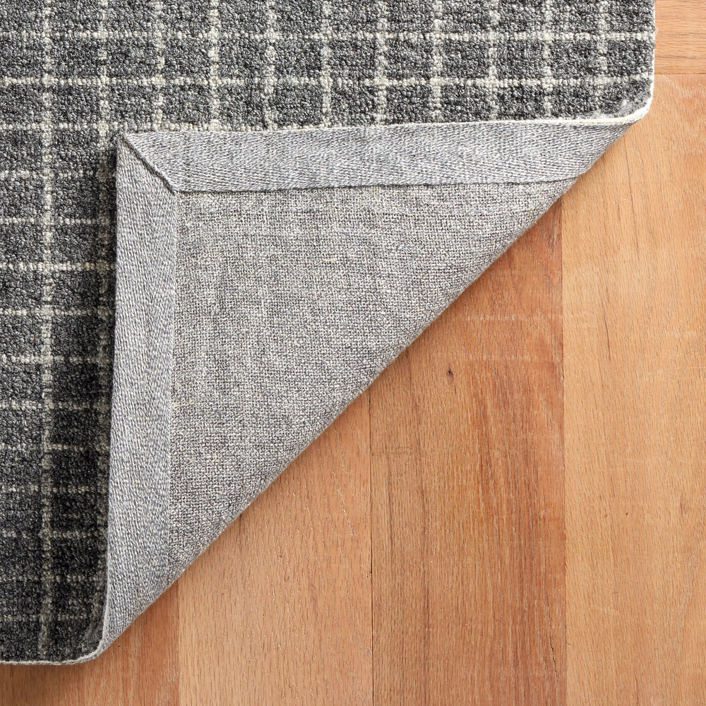 Conall Hand Micro Hooked Wool Rug | Grey