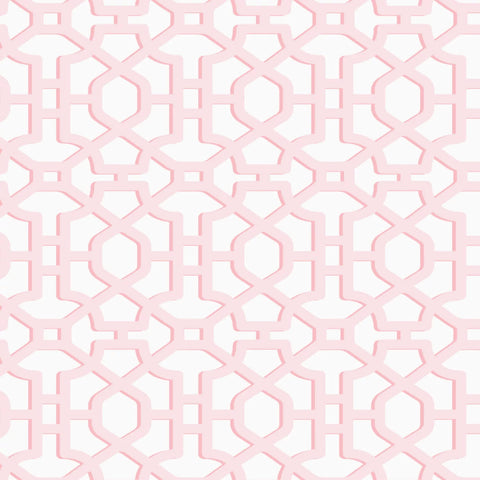 Chinois Lattice Wallpaper Swatch | Pink