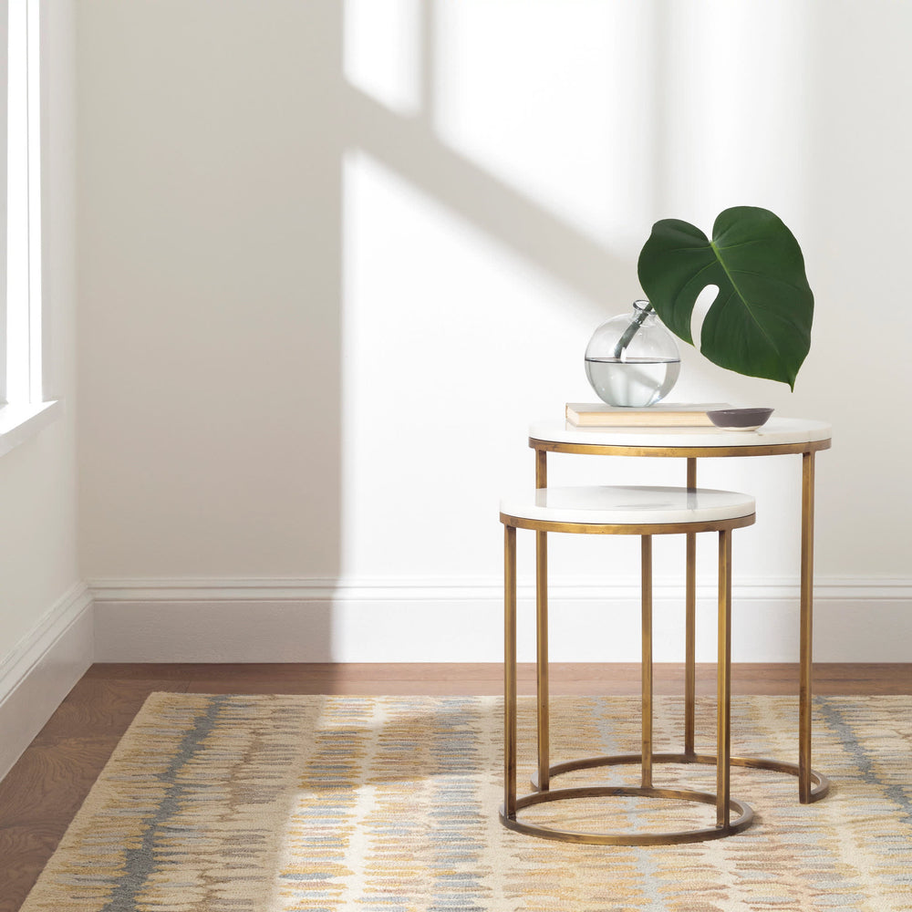Paint Chip Hand Micro Hooked Wool Rug | Natural