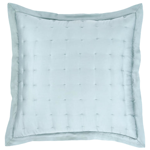 Silken Solid Puff Sham | Robin's Egg Blue