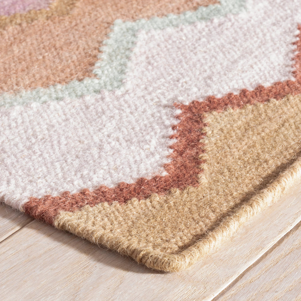 Safety Net Handwoven Wool Rug | Earth