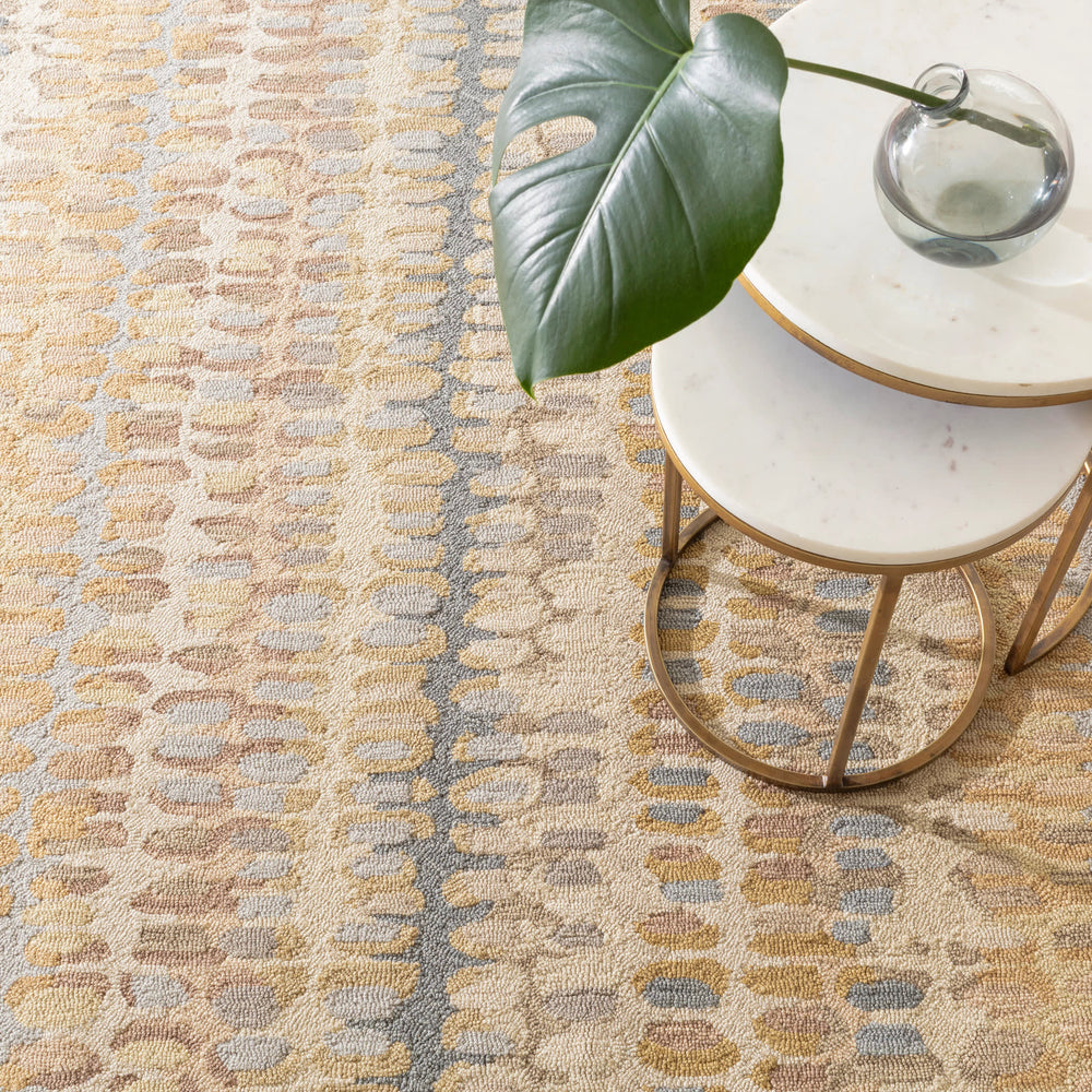 Paint Chip Hand Micro Hooked Wool Rug | Natural