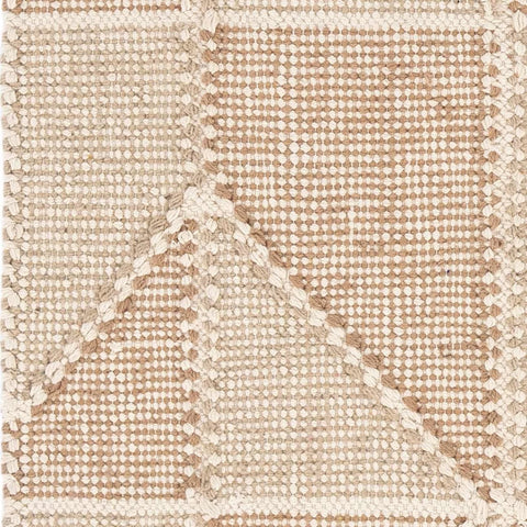 Ojai Hand Loom Knotted Cotton Rug Swatch | Wheat