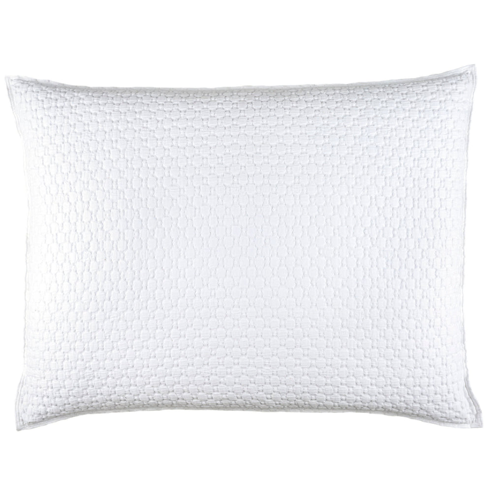 Lodi Matelasse Sham | White