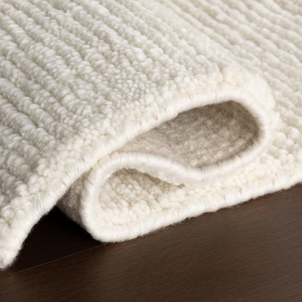 Ramsey Hand Knotted Wool Rug | Ivory