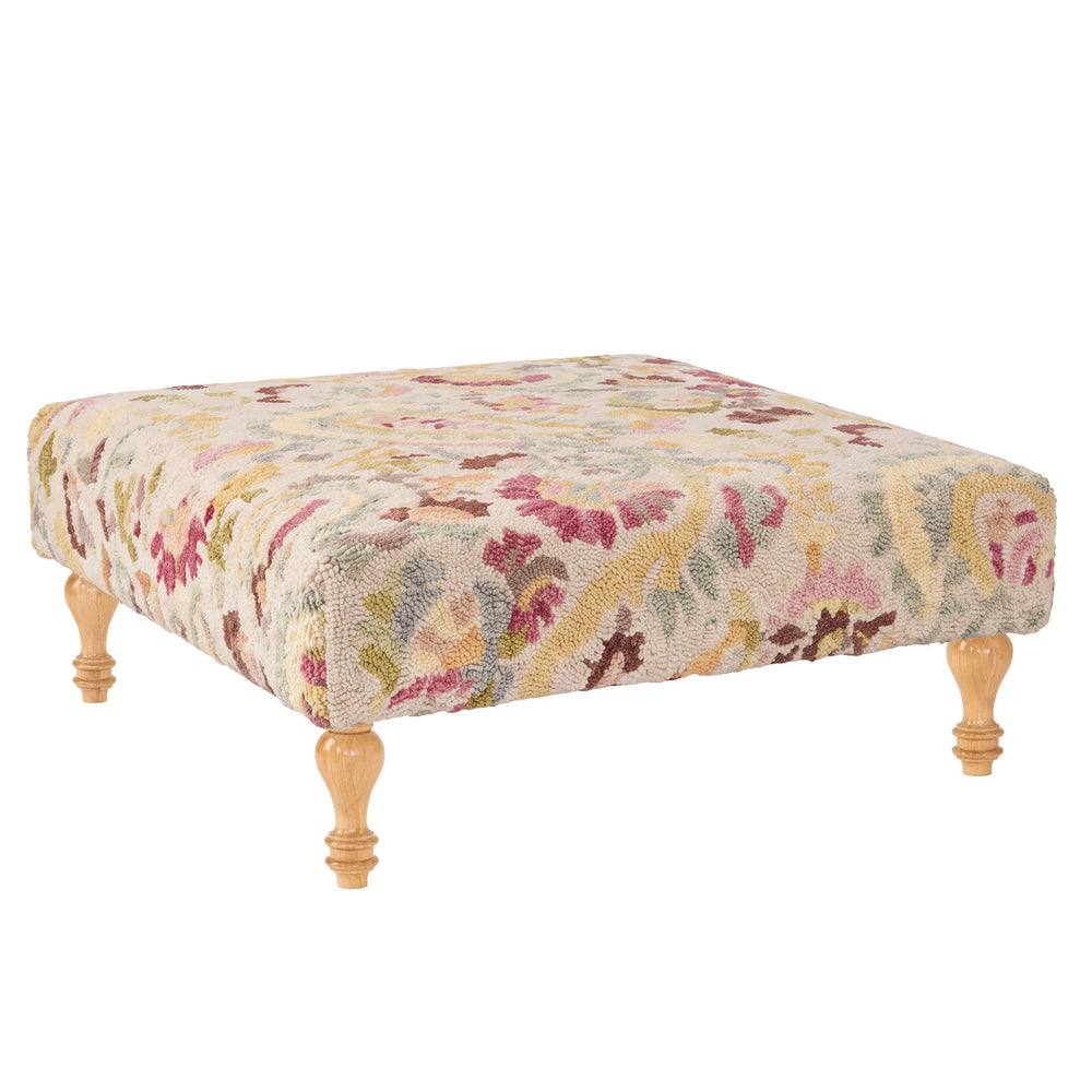 Ines Rug Ottoman | Multi