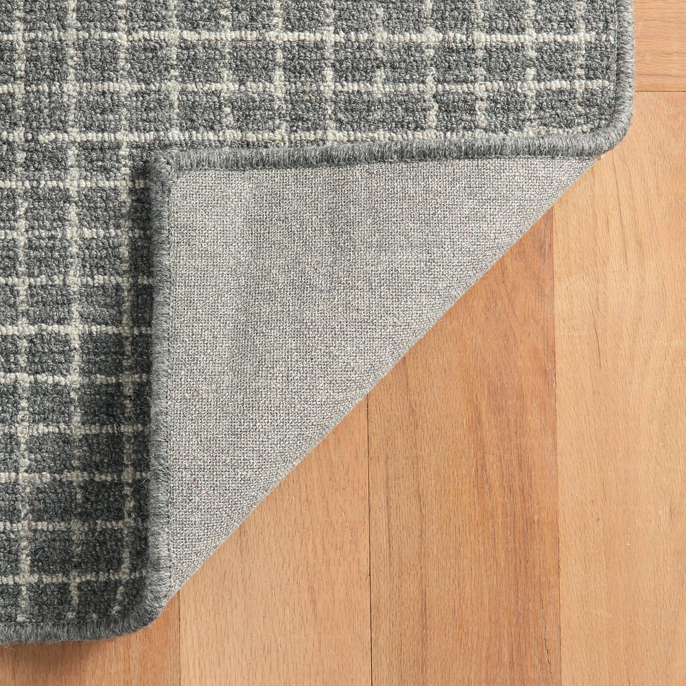 Conall Hand Micro Hooked Wool Custom Rug | Grey