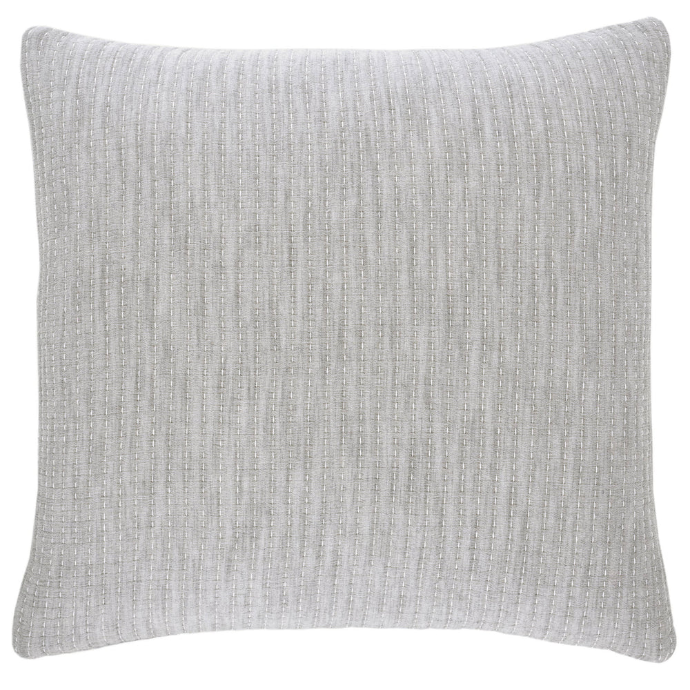 Pick Stitch Matelasse Sham | Grey