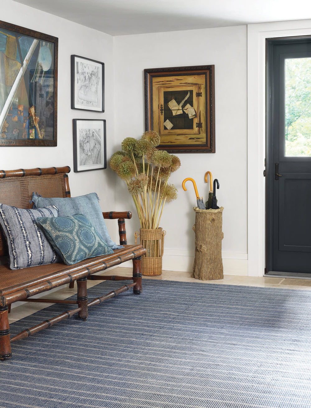 Samson Handwoven Indoor/Outdoor Rug | Navy