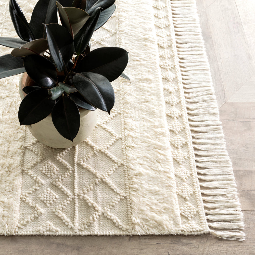 Eleanor Handwoven Wool Rug | Ivory