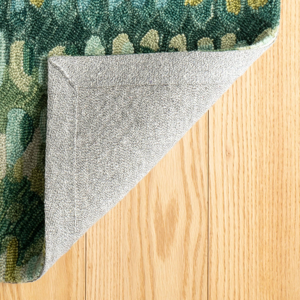 Paint Chip Hand Micro Hooked Wool Rug | Moss