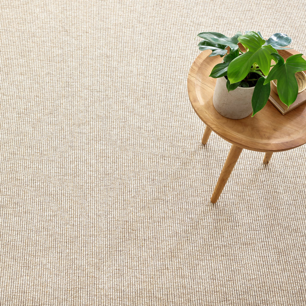 Russell Woven Indoor/Outdoor Custom Rug | Khaki