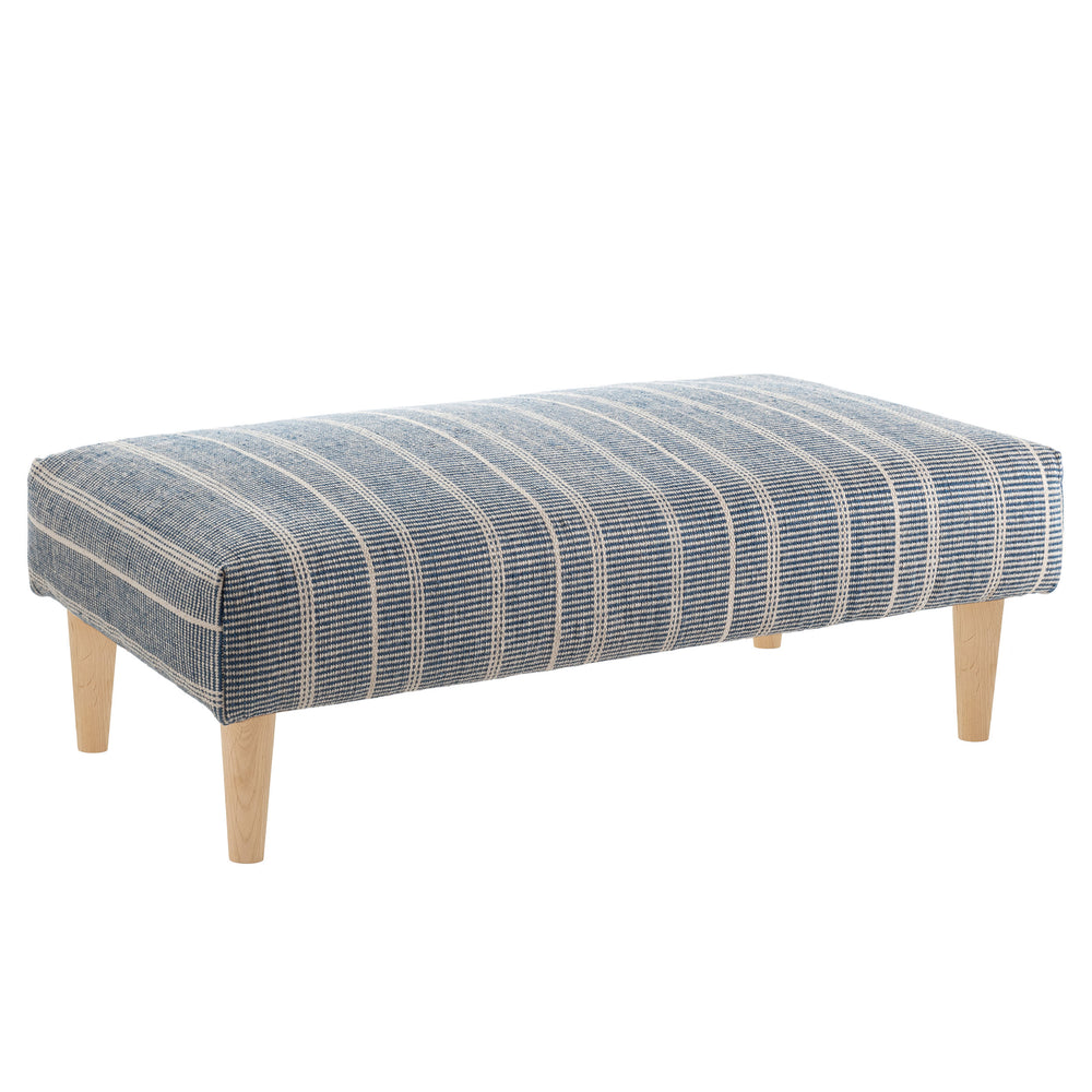 Samson PET Custom Rug Ottoman | Navy