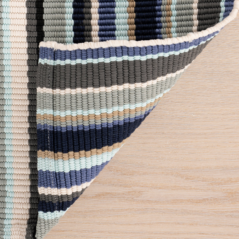 Westbrook Stripe Handwoven Indoor/Outdoor Rug | Blue