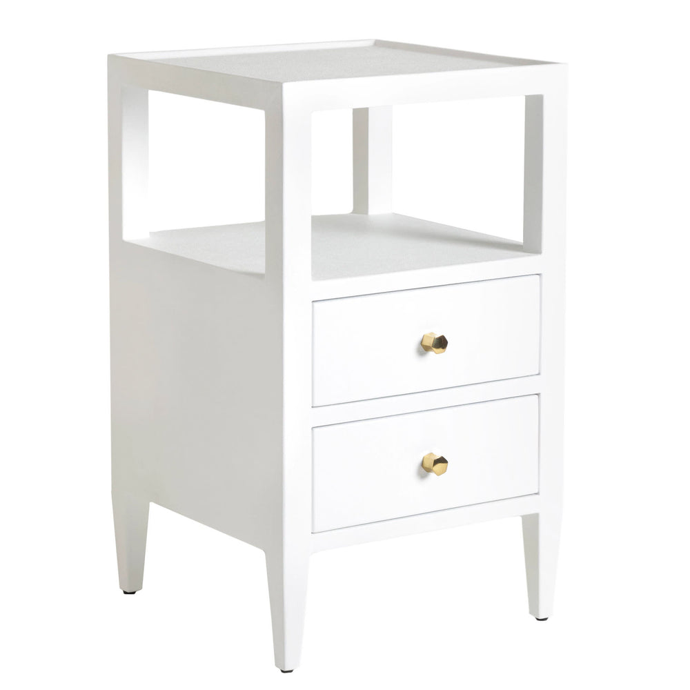 Jarin Single Nightstand | Designer White