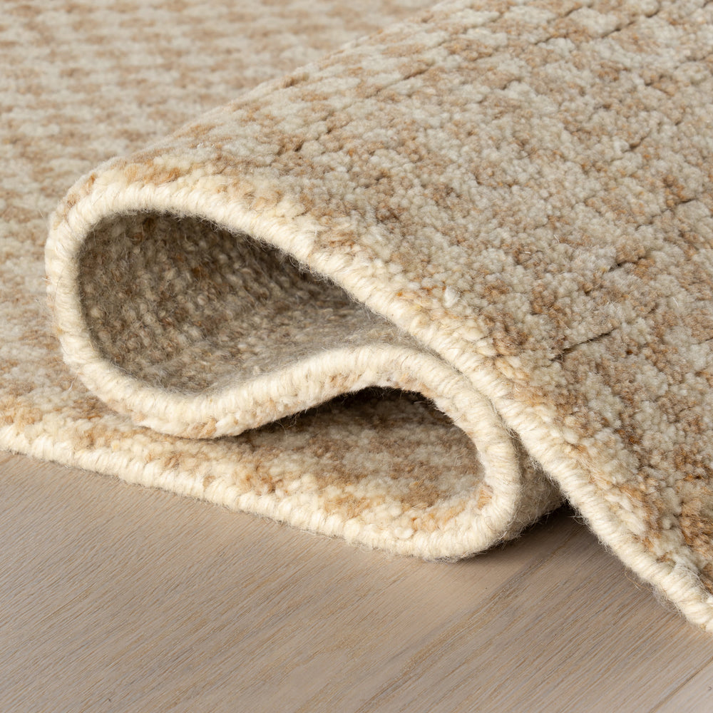Pierce Hand Knotted Wool Rug | Wheat