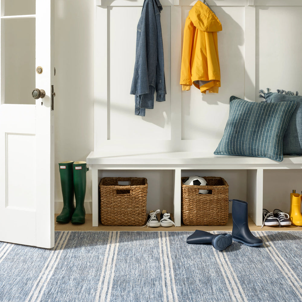 Malta Machine Washable Rug | Blue