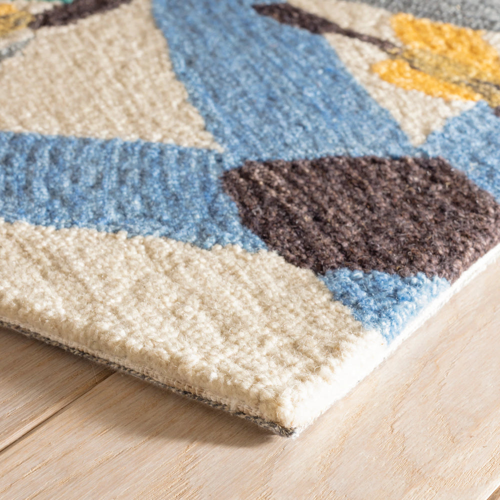 Lily Pad Hand Micro Hooked Wool Rug | Autumn
