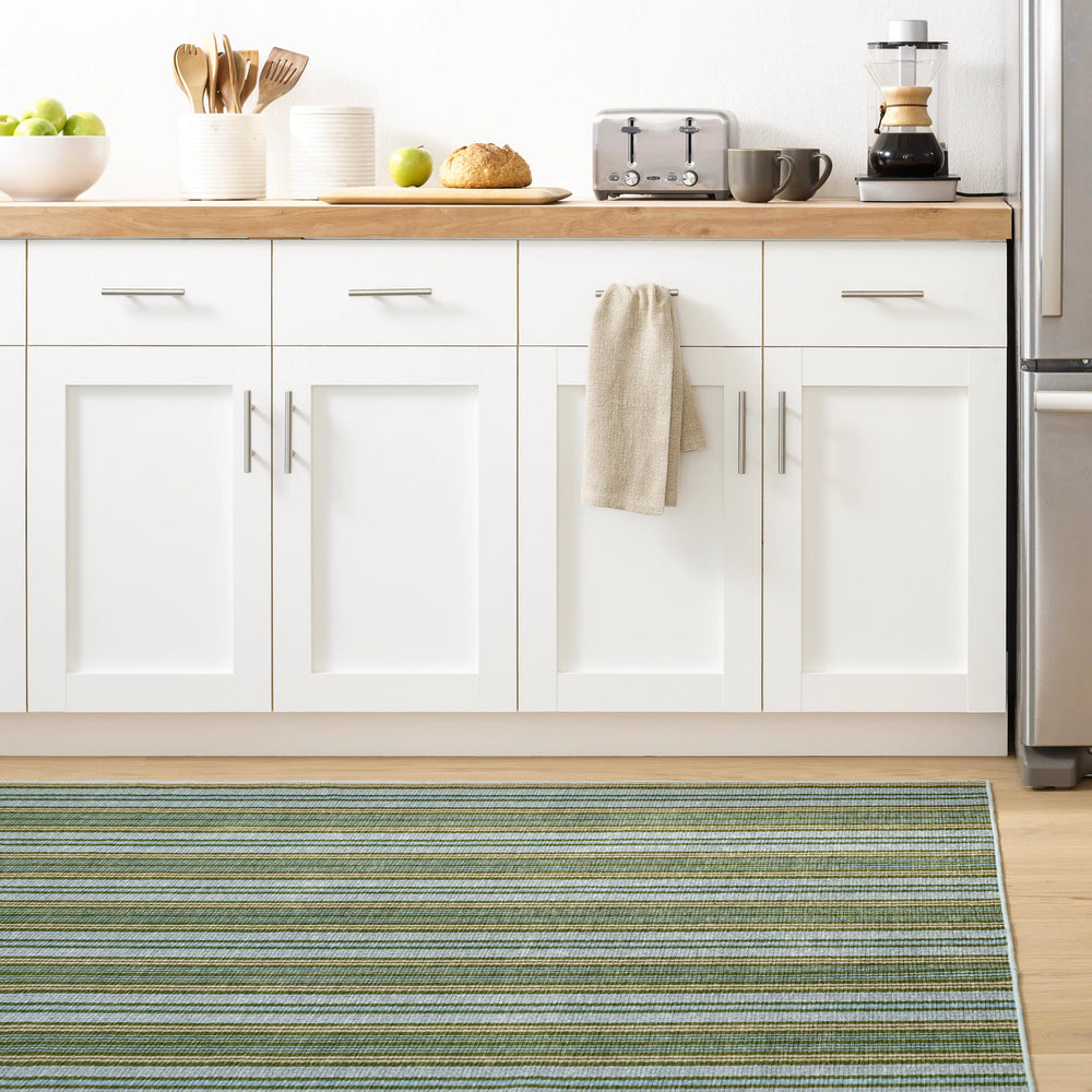 Caravan Stripe Machine Washable Rug | Multi