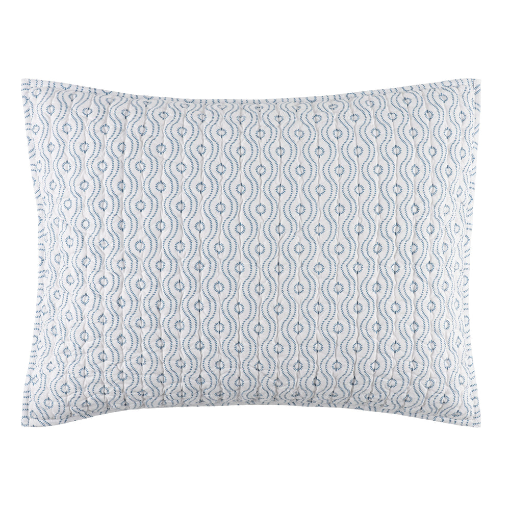 Amelia Quilted Sham | Blue