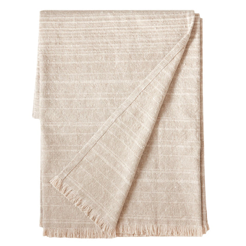 Oliver Ombre Throw | Natural