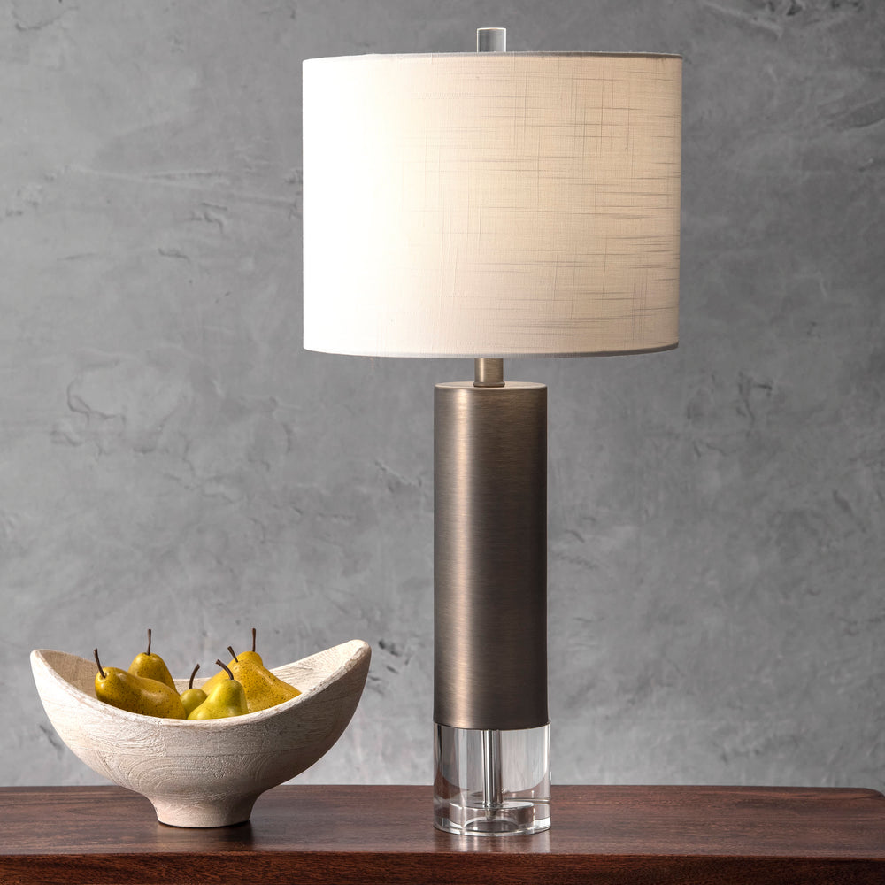 28-inch Frank Modern Iron Table Lamp | Grey