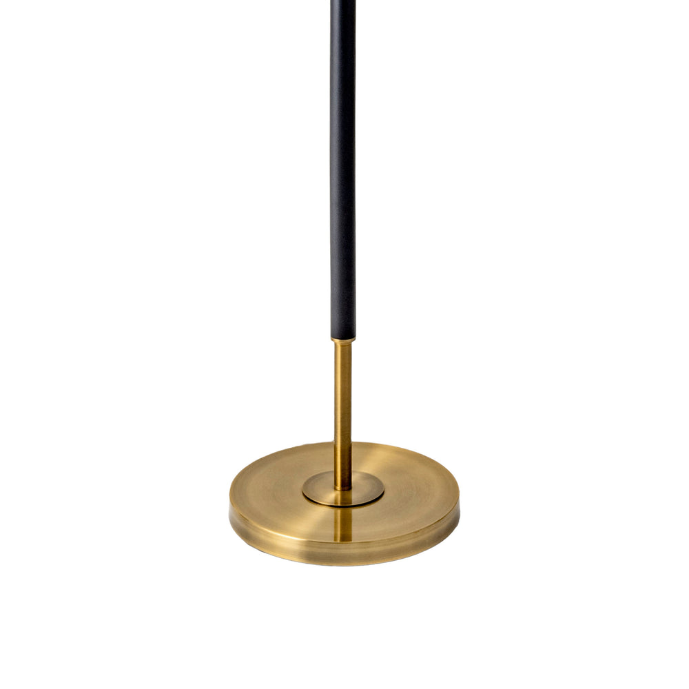 61-inch Coated Metal Pole Floor Lamp | Black