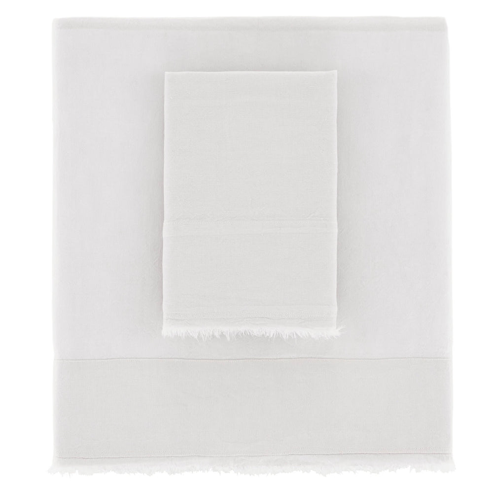 Faye Linen Sheet Set | Plaster