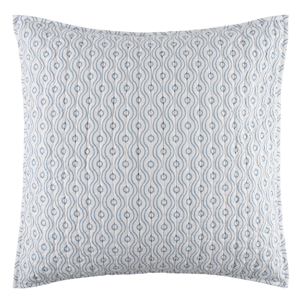 Amelia Quilted Sham | Blue